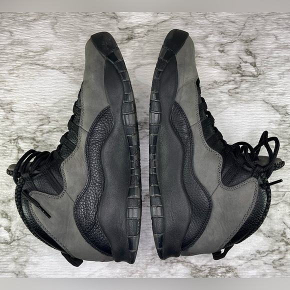 Nike Air Jordan X 10 Retro Shadow [2018] 310805-002 Dark Black Grey Size 11.5 - Picture 8 of 9